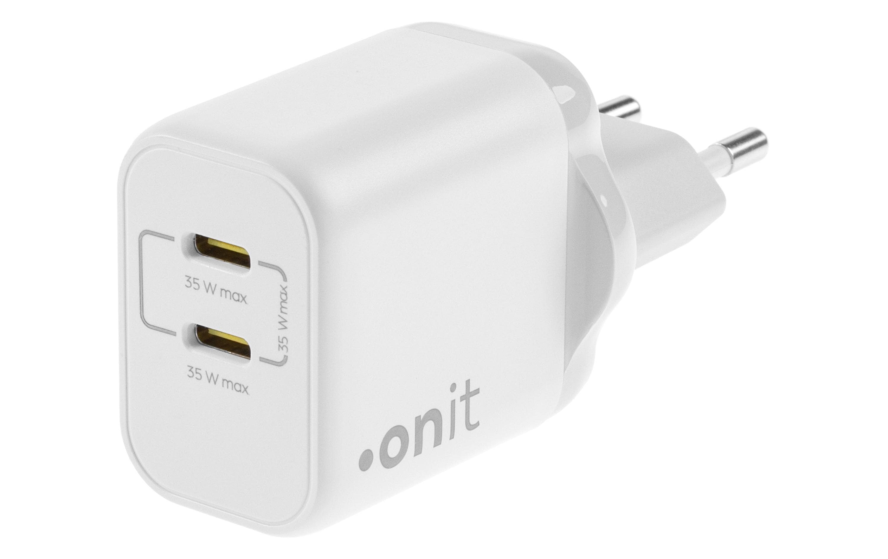 onit GaN-Wandladegerät USB CC 35W weiss