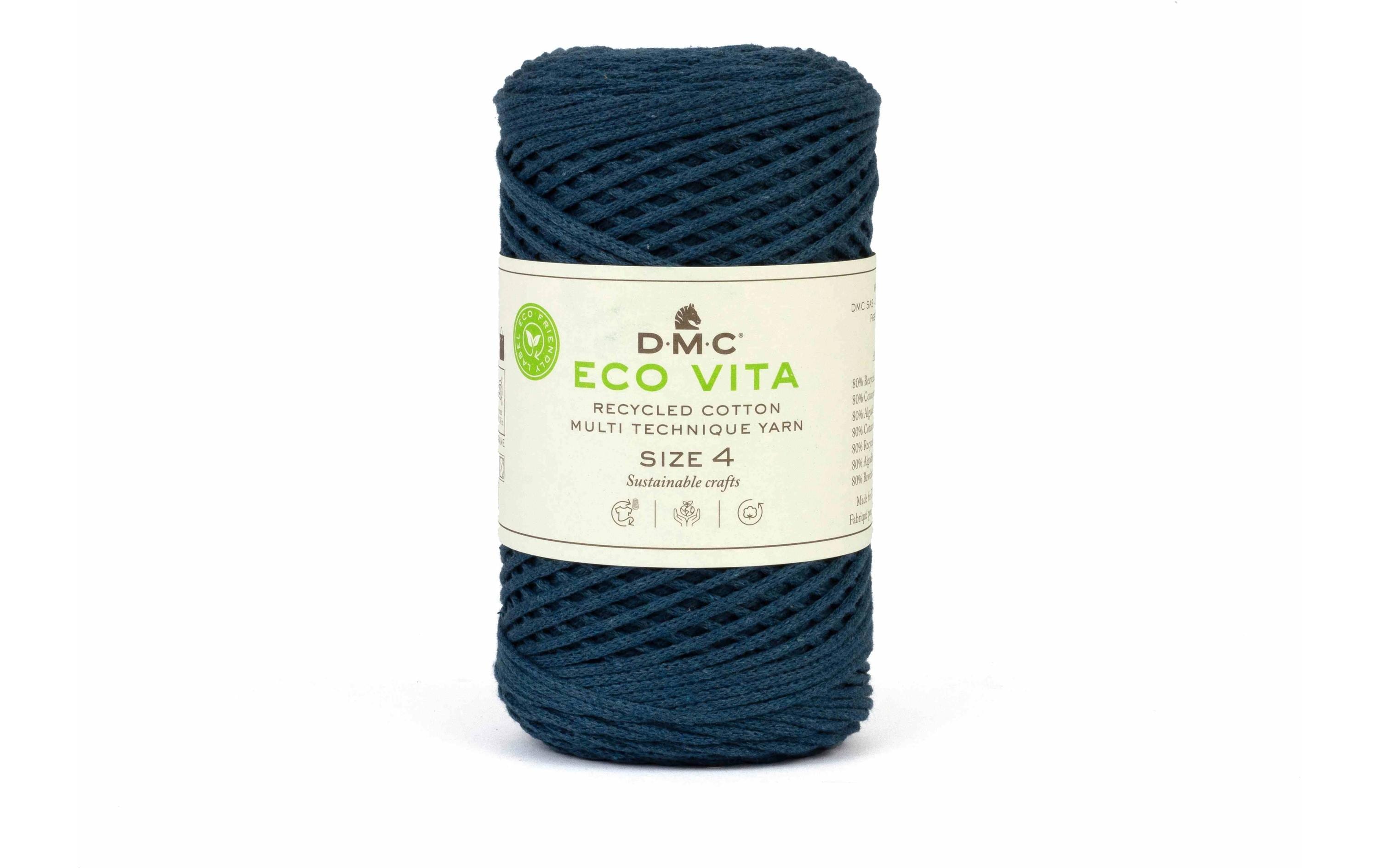 DMC Eco Vita 4, petrol 250 g, 200 m, 80 % CO, 20 % PES