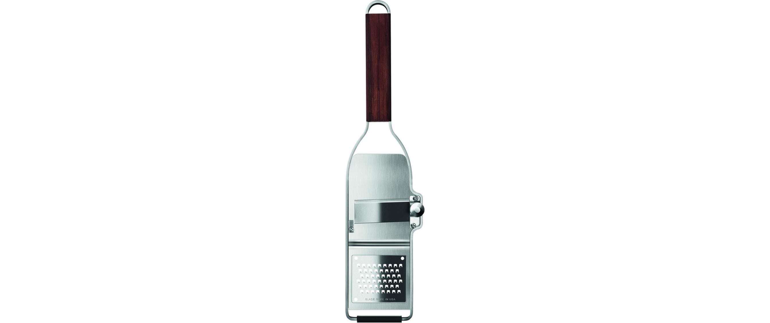 Microplane Master Trüffelprofi Hobel Reibe Walnussholzgriff 30,4x6,3x1,8cm