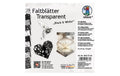 URSUS Faltblätter "Origami"  Transparent Black & White, 115g/m, 15 x 15 cm, 50 Blatt