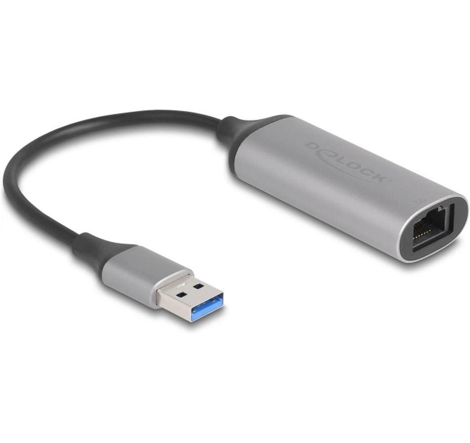 Delock USB3.2 Gen2 Typ-A zu LAN Adapter 0.01/ 0.1/1/2.5/5Gbps