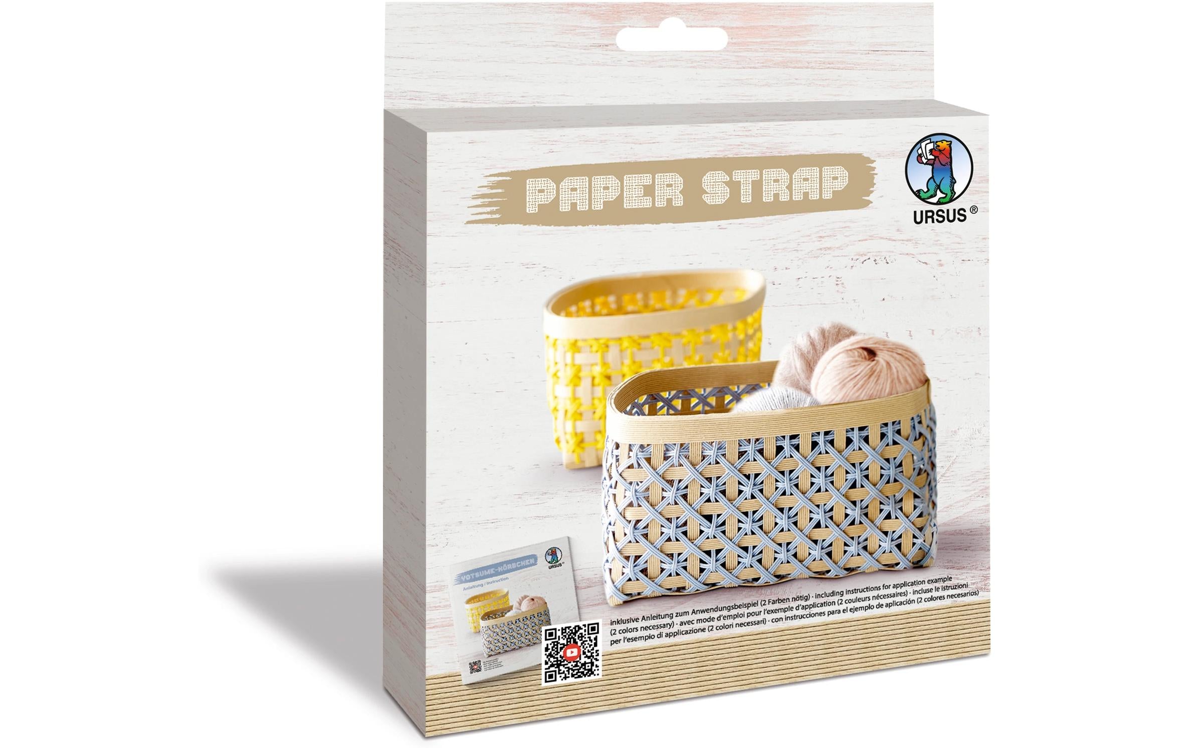 URSUS Papierstreifen/ Flechtpapier Kamihimo 15mm x 15 m, beige