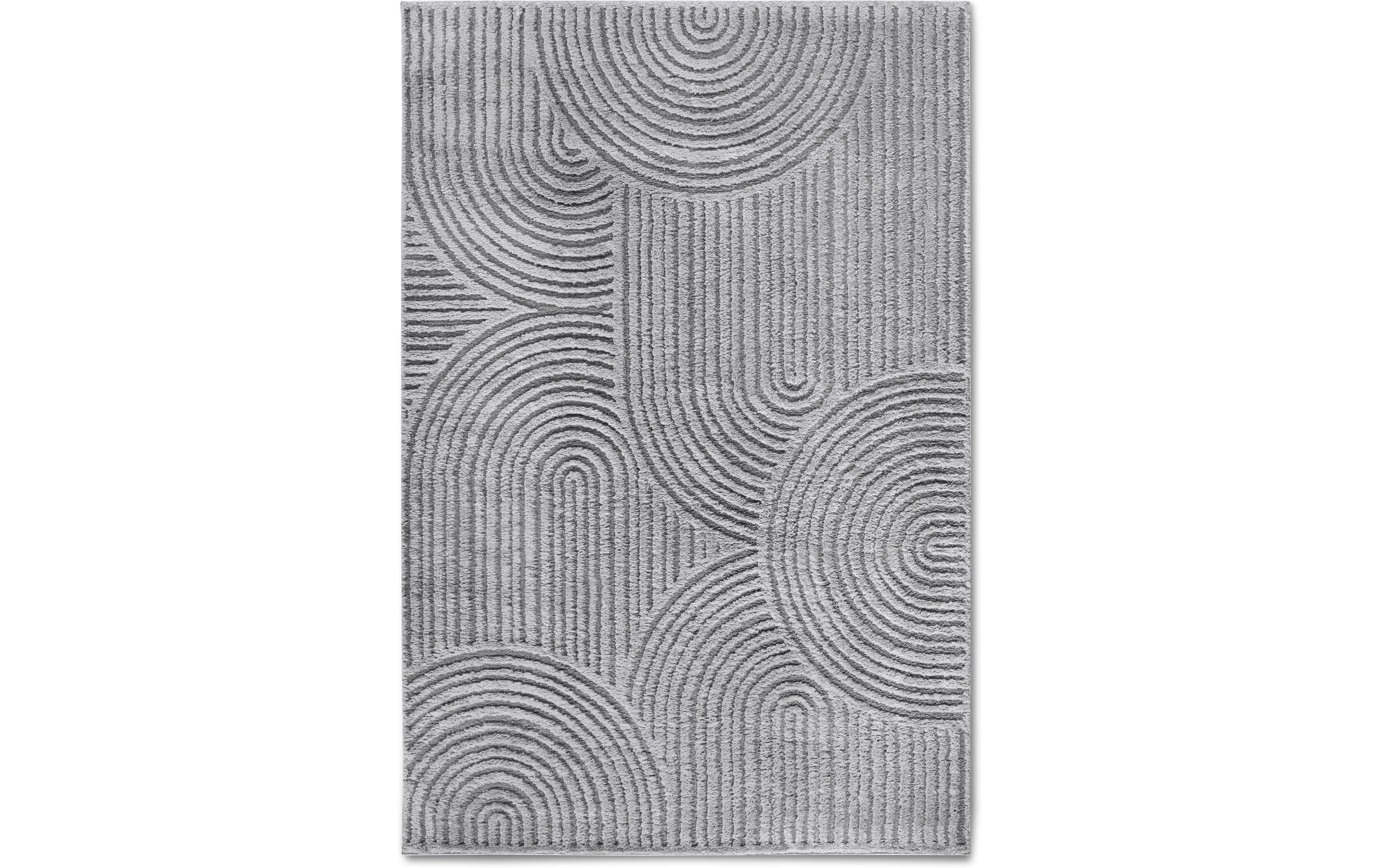 Elle Decoration Teppich Chappe 100% Polyester, 160x235 cm, Light Grey