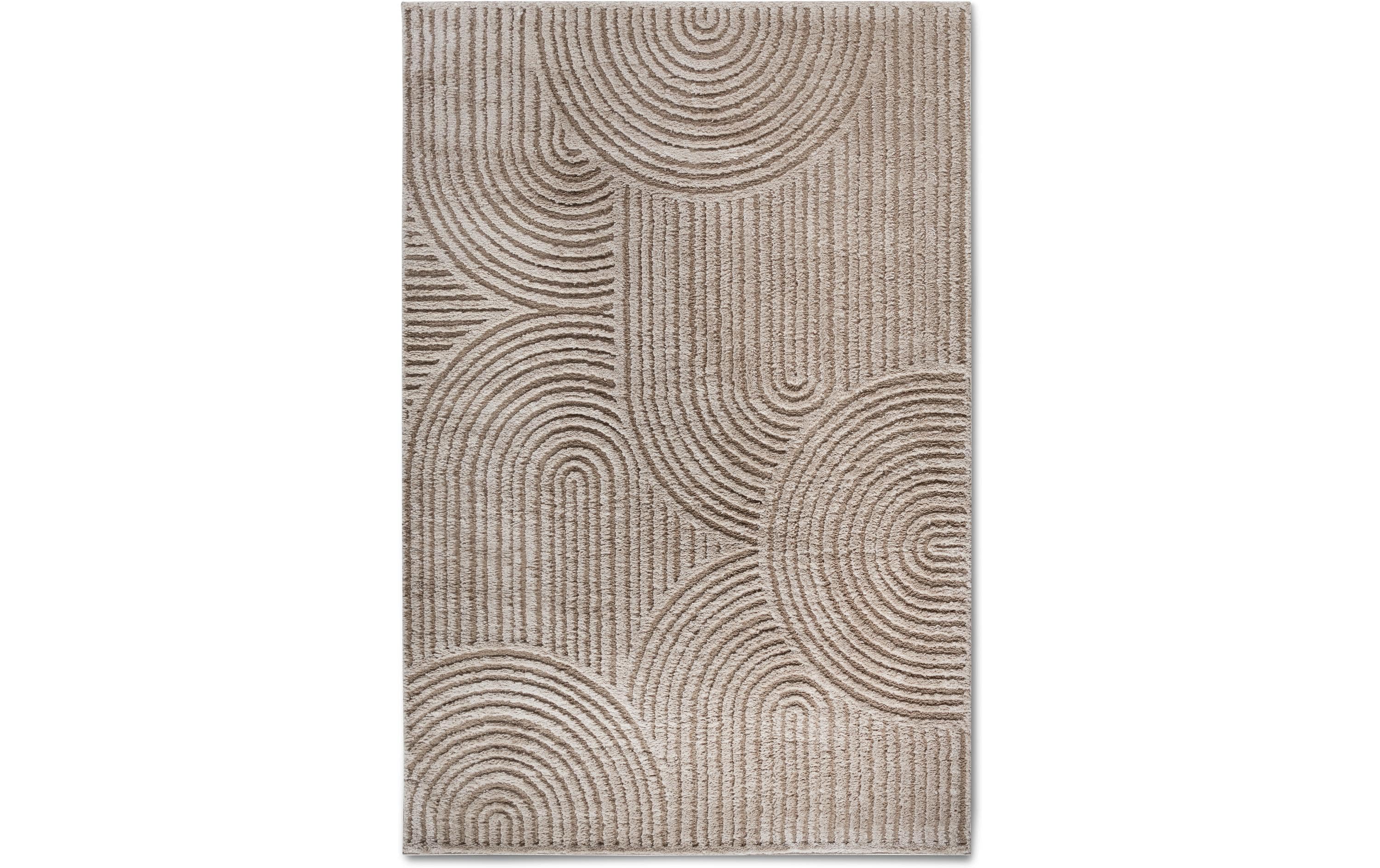 Elle Decoration Teppich Chappe 100% Polyester, 160x235 cm, Beige