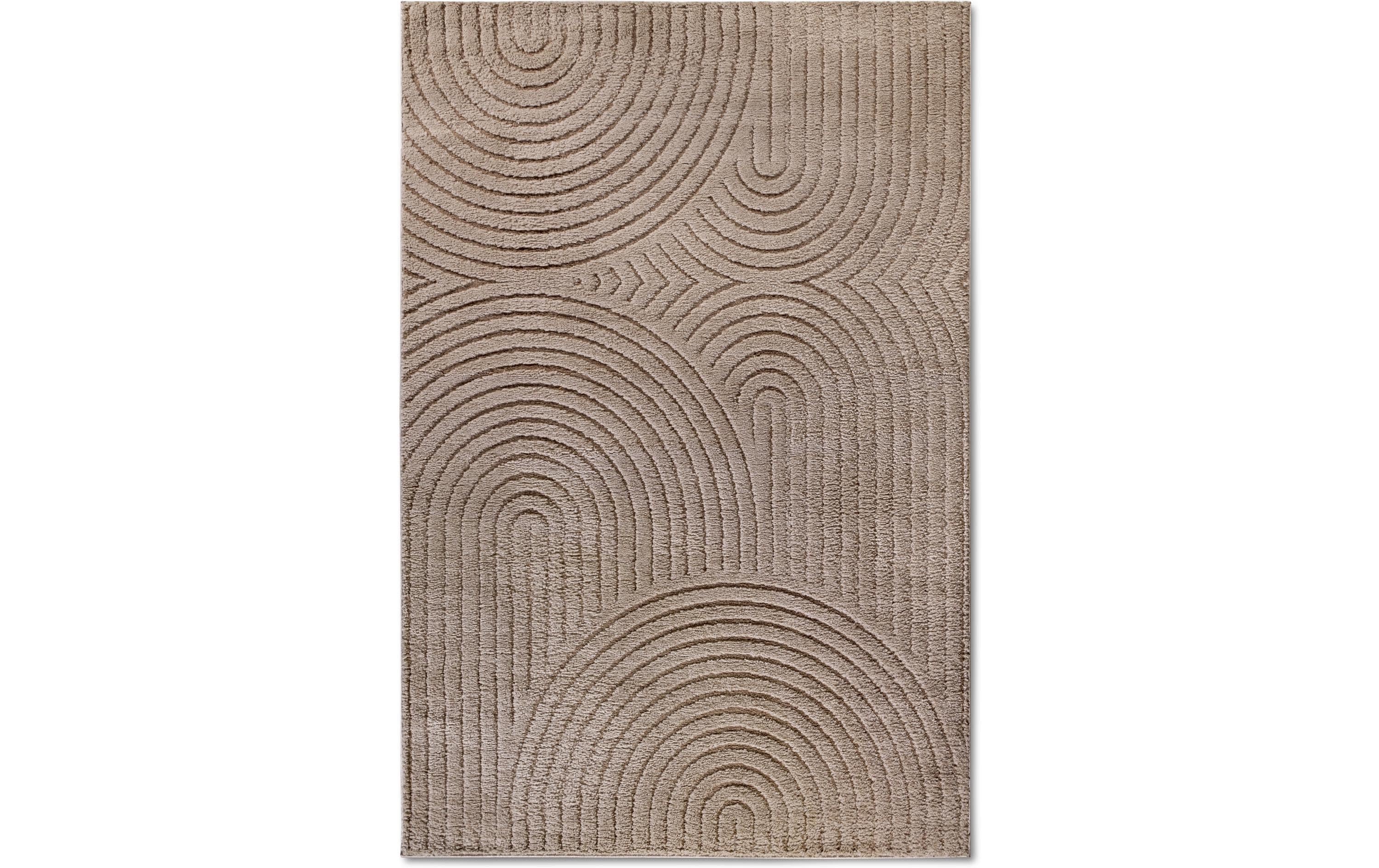 Elle Decoration Teppich Panglao 100% Polyester, 160x235 cm, Taupe