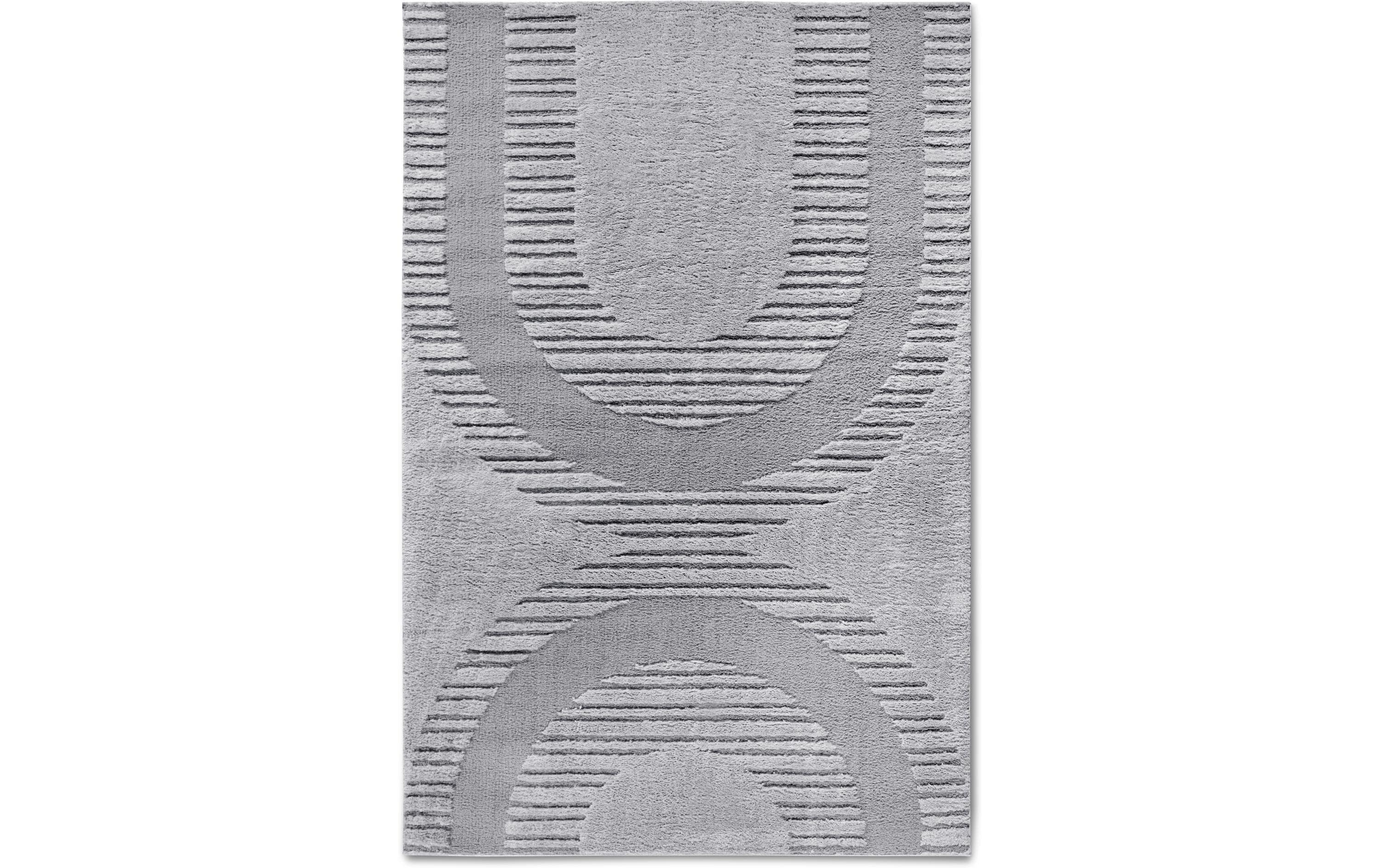 Elle Decoration Teppich Bartoux 100% Polyester, 120x170 cm, Light Grey