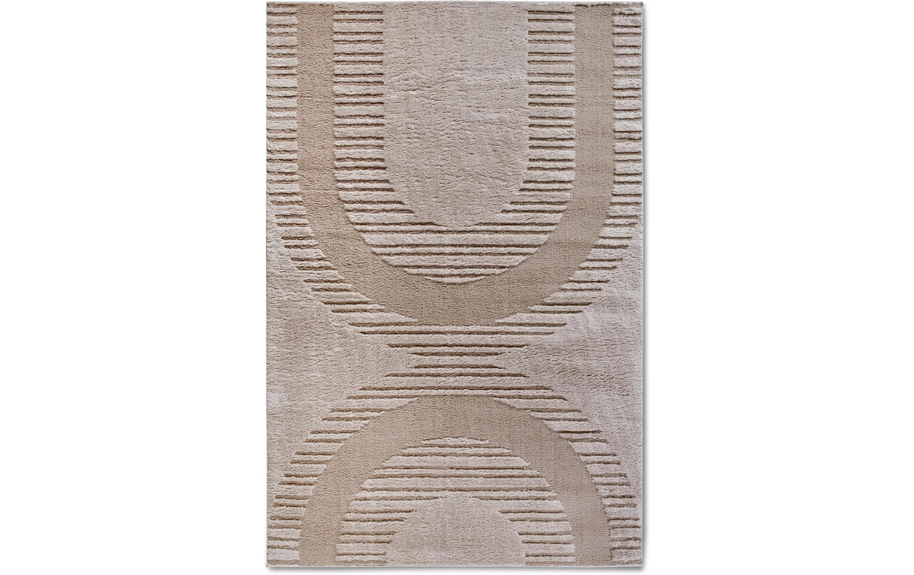 Elle Decoration Teppich Bartoux 100% Polyester, 120x170 cm, Beige