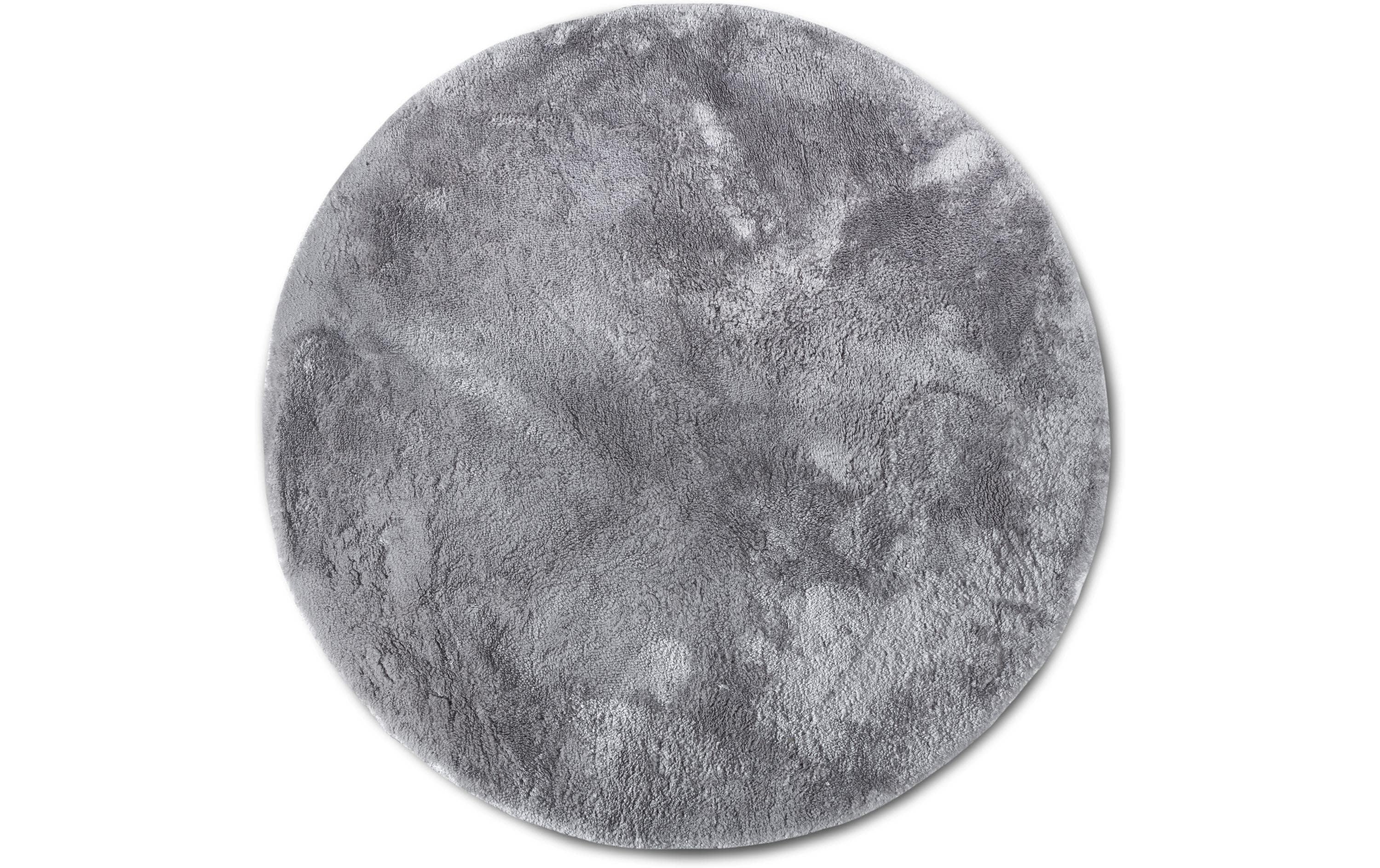 Elle Decoration Teppich Calida 100% Polyester, 160 cm, Silber