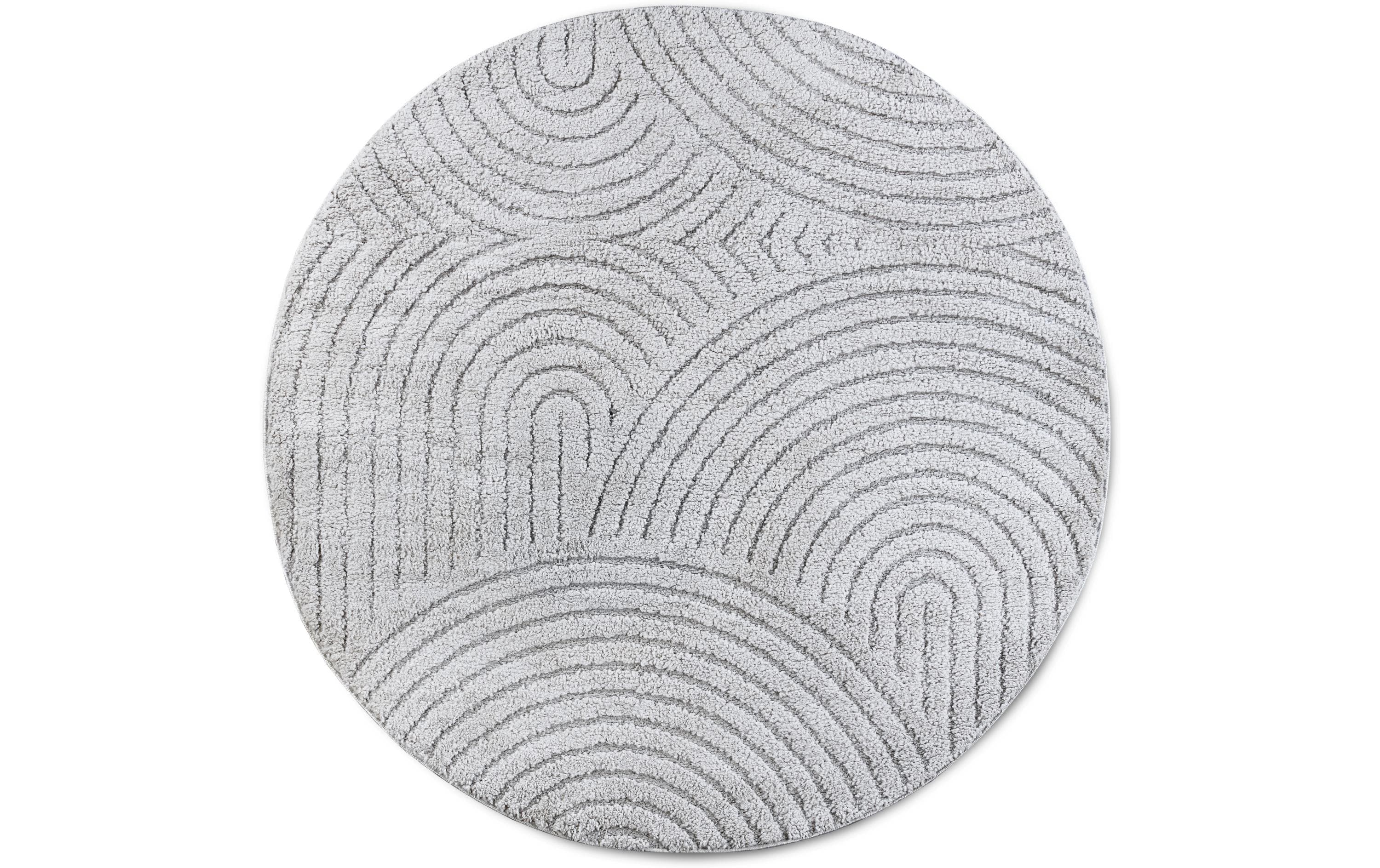 Elle Decoration Teppich Panglao 100% Polyester, 160 cm, Light Grey