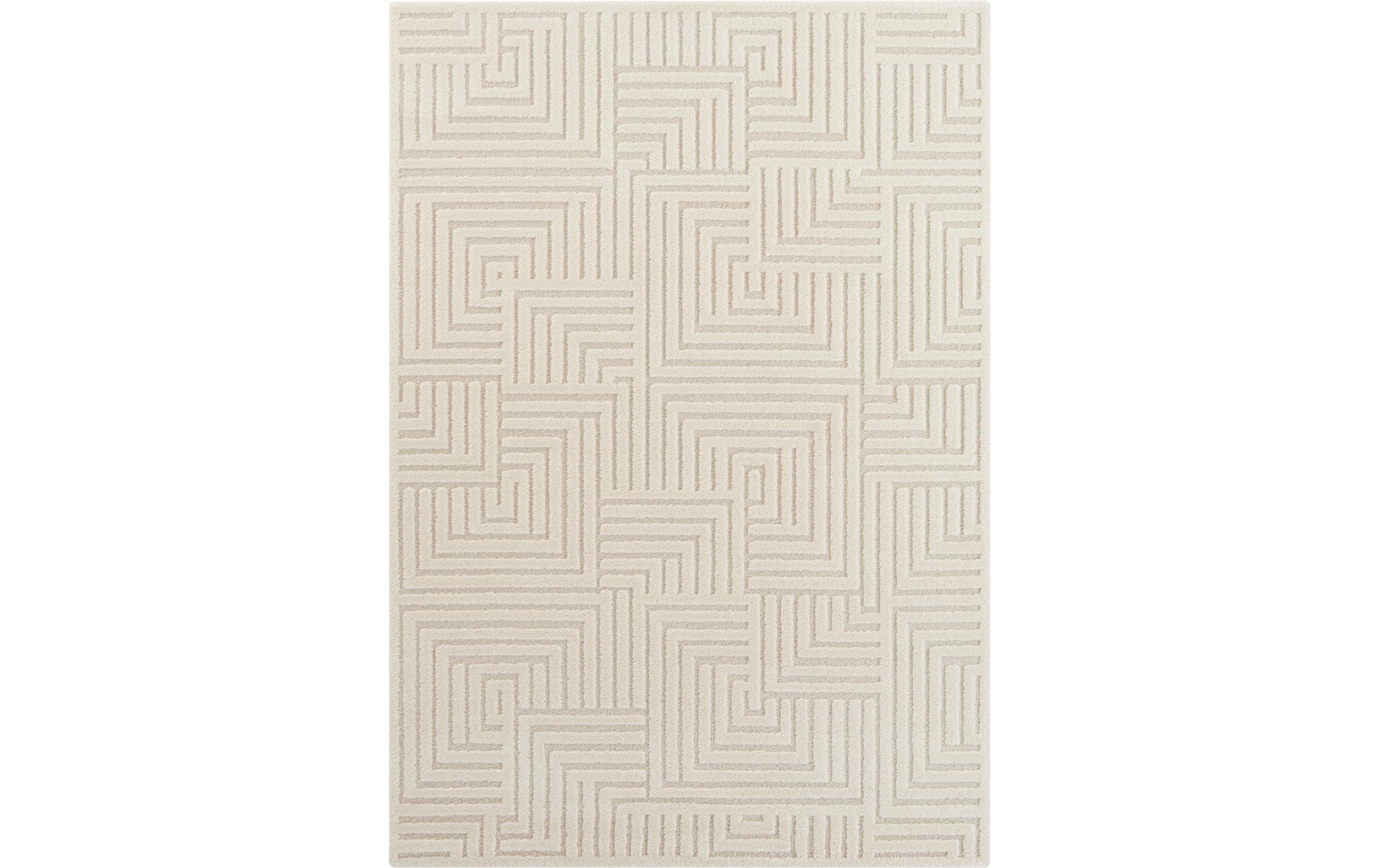 Elle Decoration Teppich Manipu 40% PES, 60% PP, 160x230 cm, Cream