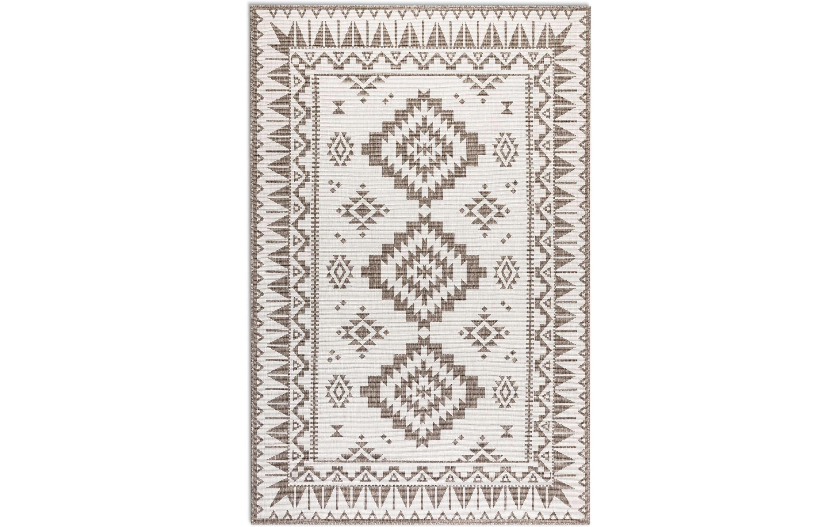 Elle Decoration In & Outd. Teppich Dynamic 100% Polypropylen, 160x230 cm, Linen