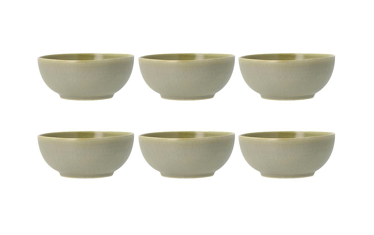 Villa Collection Schale Shoku 12.5 cm 6 Stk Pure Green Steinzeug
