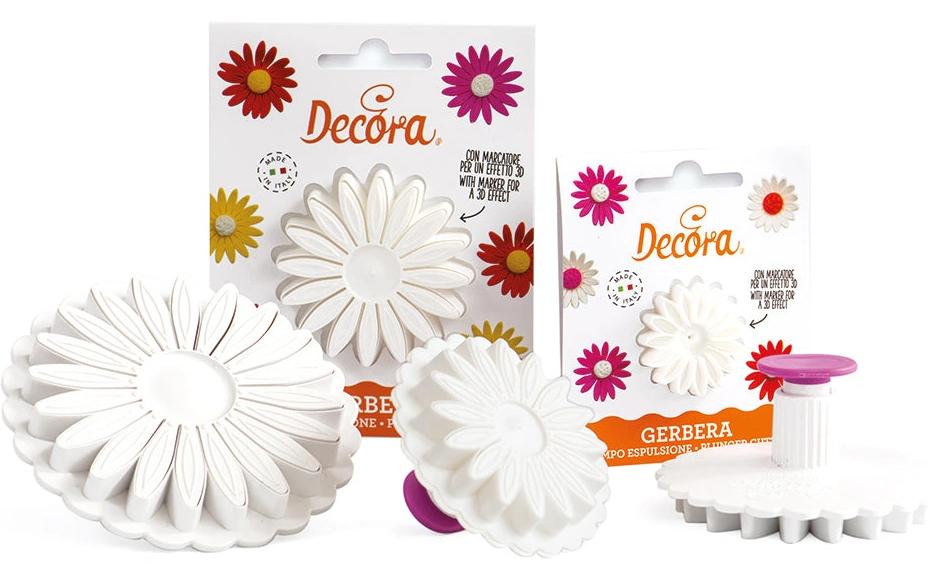Decora Ausstechformen m. Auswurf 1 Stk, 7cm Gerbera