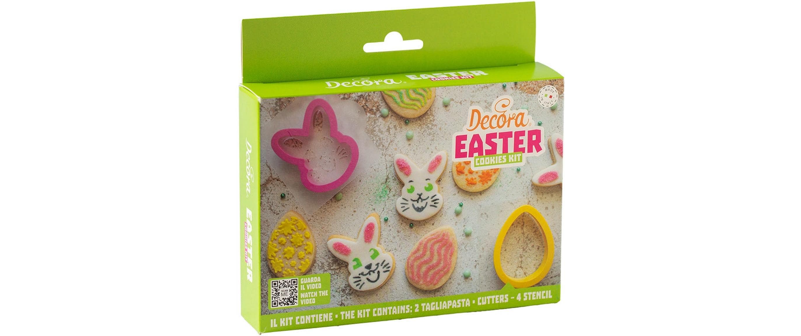 Decora Ausstechformen Schablonen Set 4-teilig, Hase & Ei