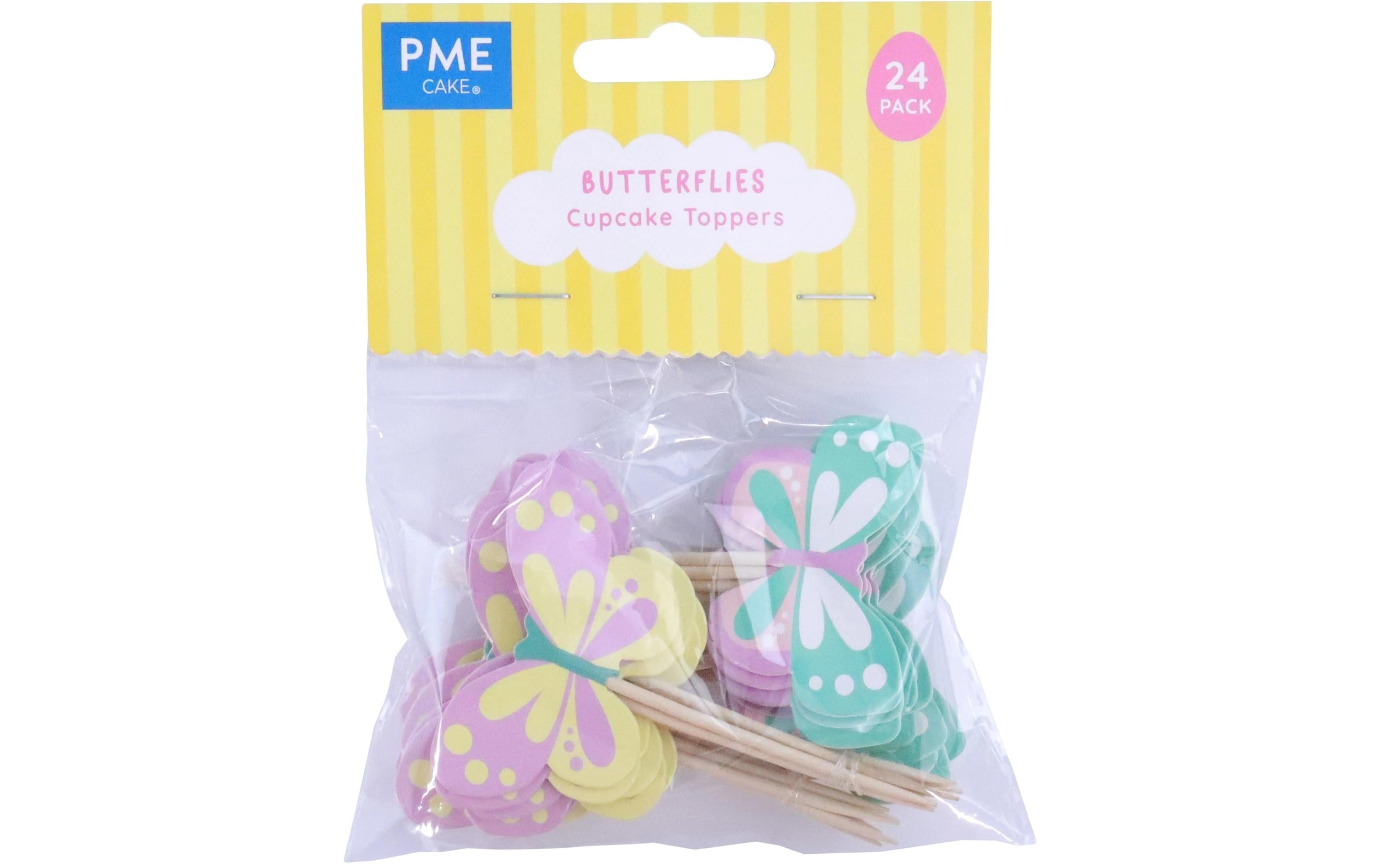 PME Cupcake Topper Schmetterlinge 24 Stk