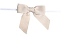 Backshop Verschluss 10 Stk, Verschluss mit Schleife taupe
