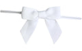 Backshop Verschluss 10 Stk, Verschluss mit Schleife weiss
