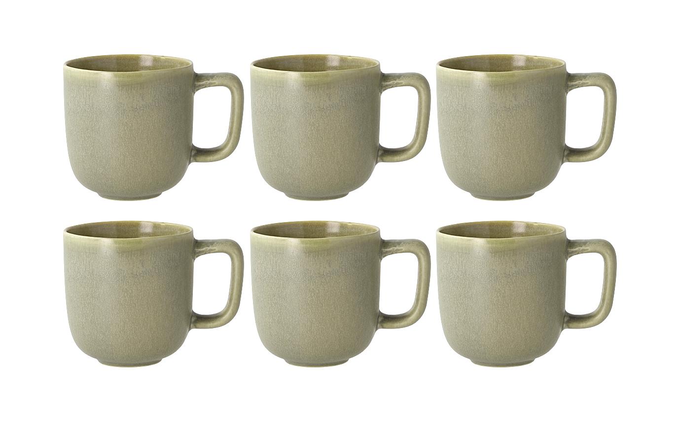 Villa Collection Tasse Shoku 23 cl 6 Stk Pure Green Steinzeug