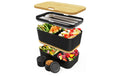 Umami Lunchbox Nestable L Bamboo Black
