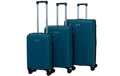 KOOR Koffer 3er Set petrol 3-er Set, PP, TSA Lock, petrol