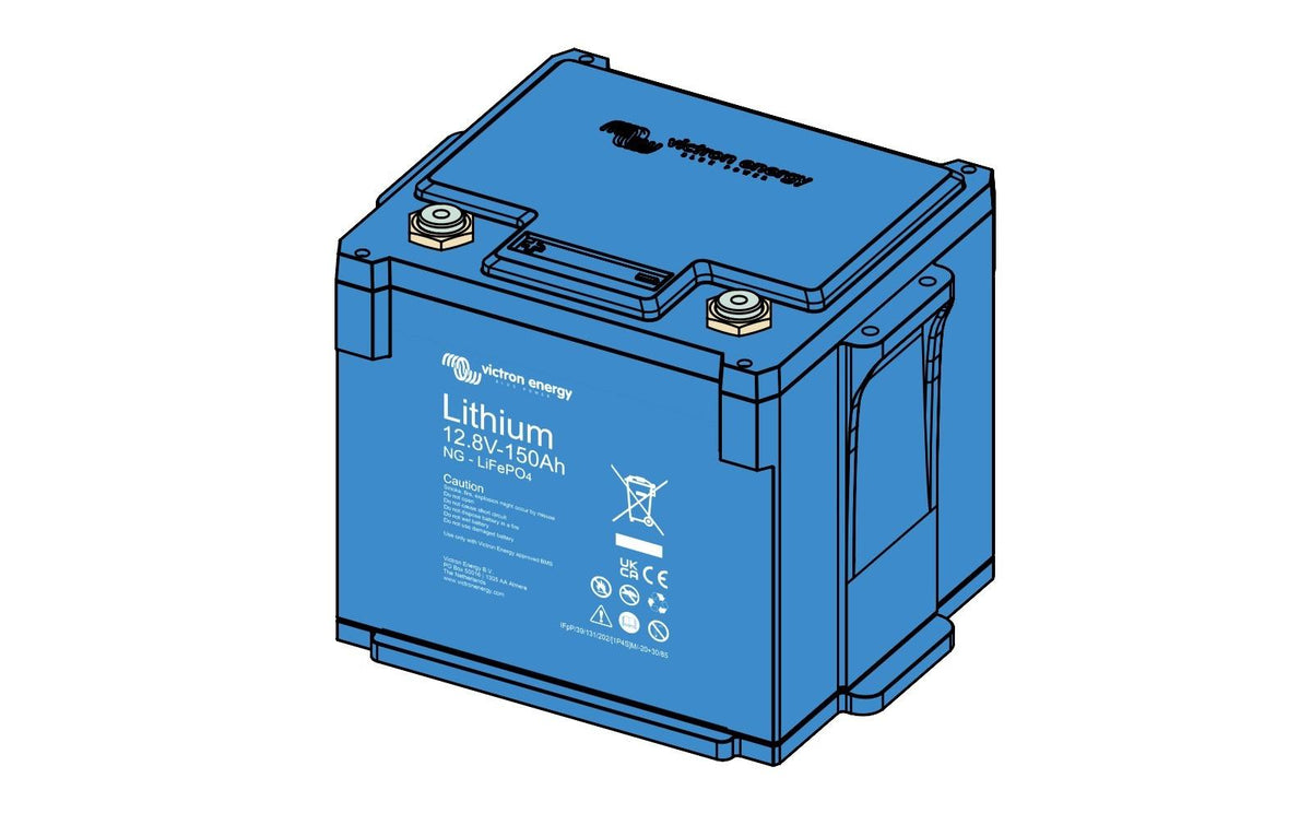 Victron Energy LFP Smart 12V 150Ah NG 205 x 250 x 205 mm