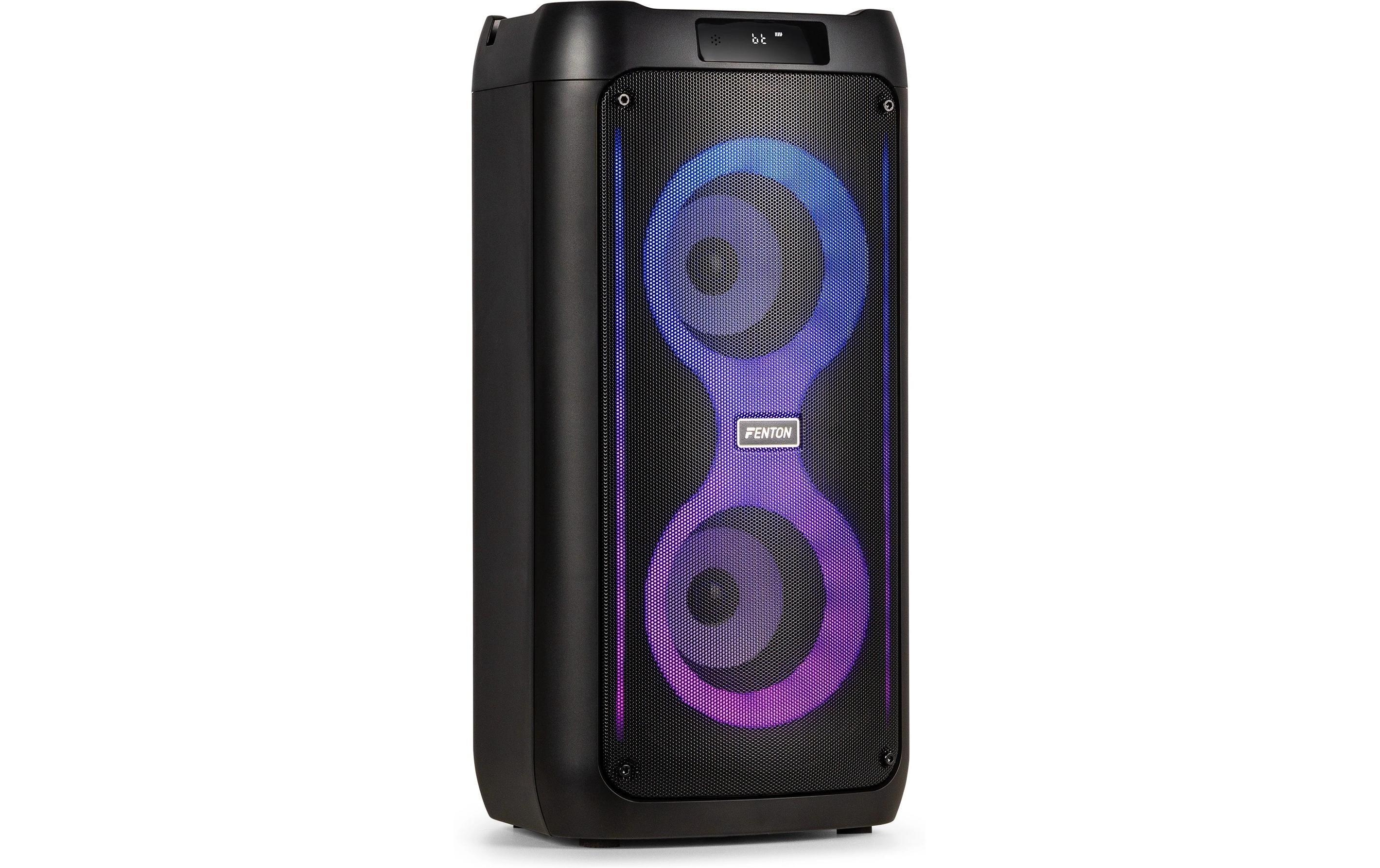 Fenton Core80 Bluetooth Partylautsprecher, 2x 4", LED