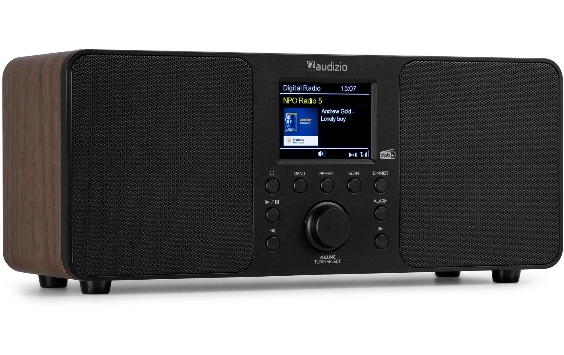 Audizio Genua WD DAB+/FM Radio mit Bluetooth, holzoptik