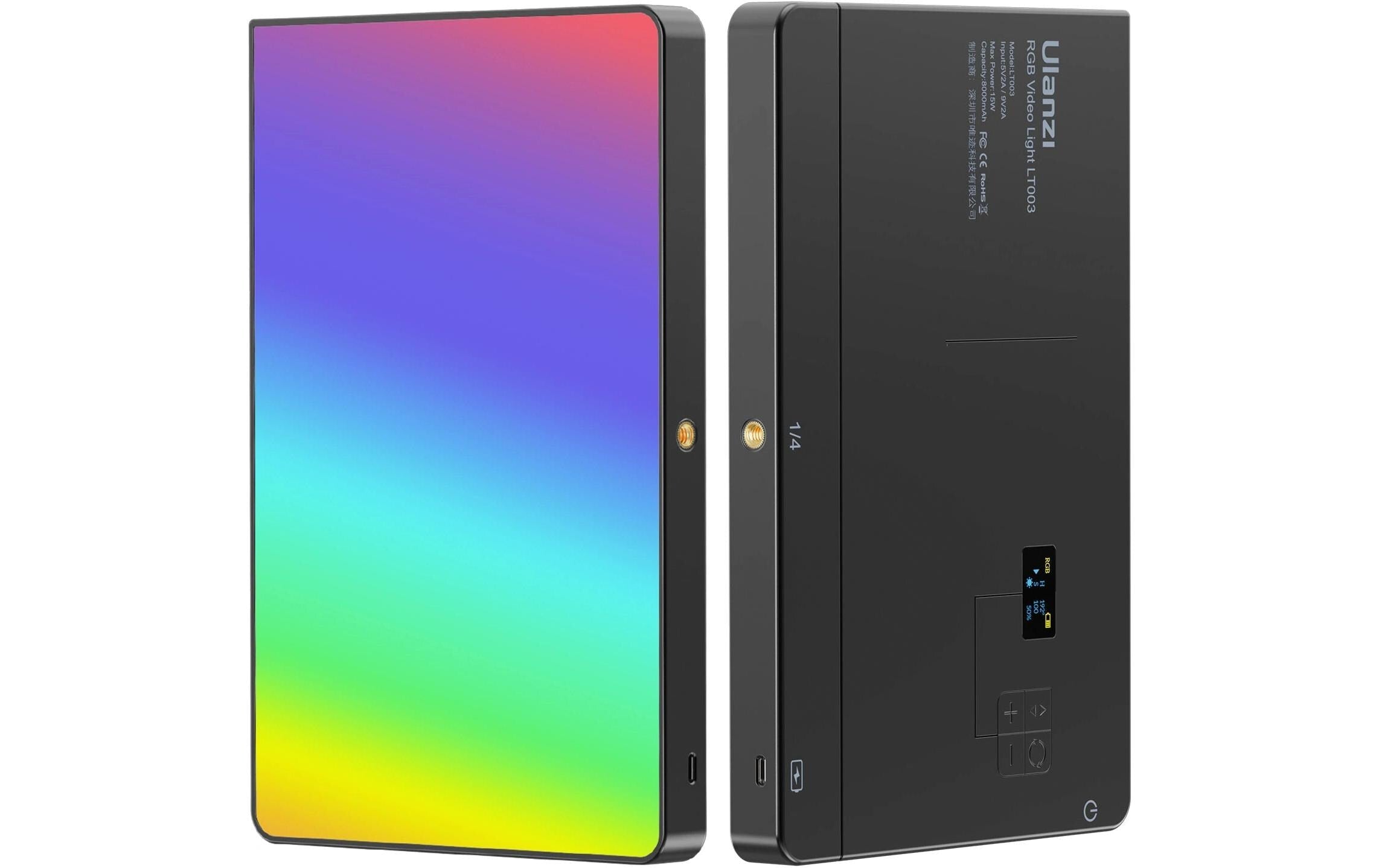 Ulanzi LT003 LED Video Licht, RGB, 10"