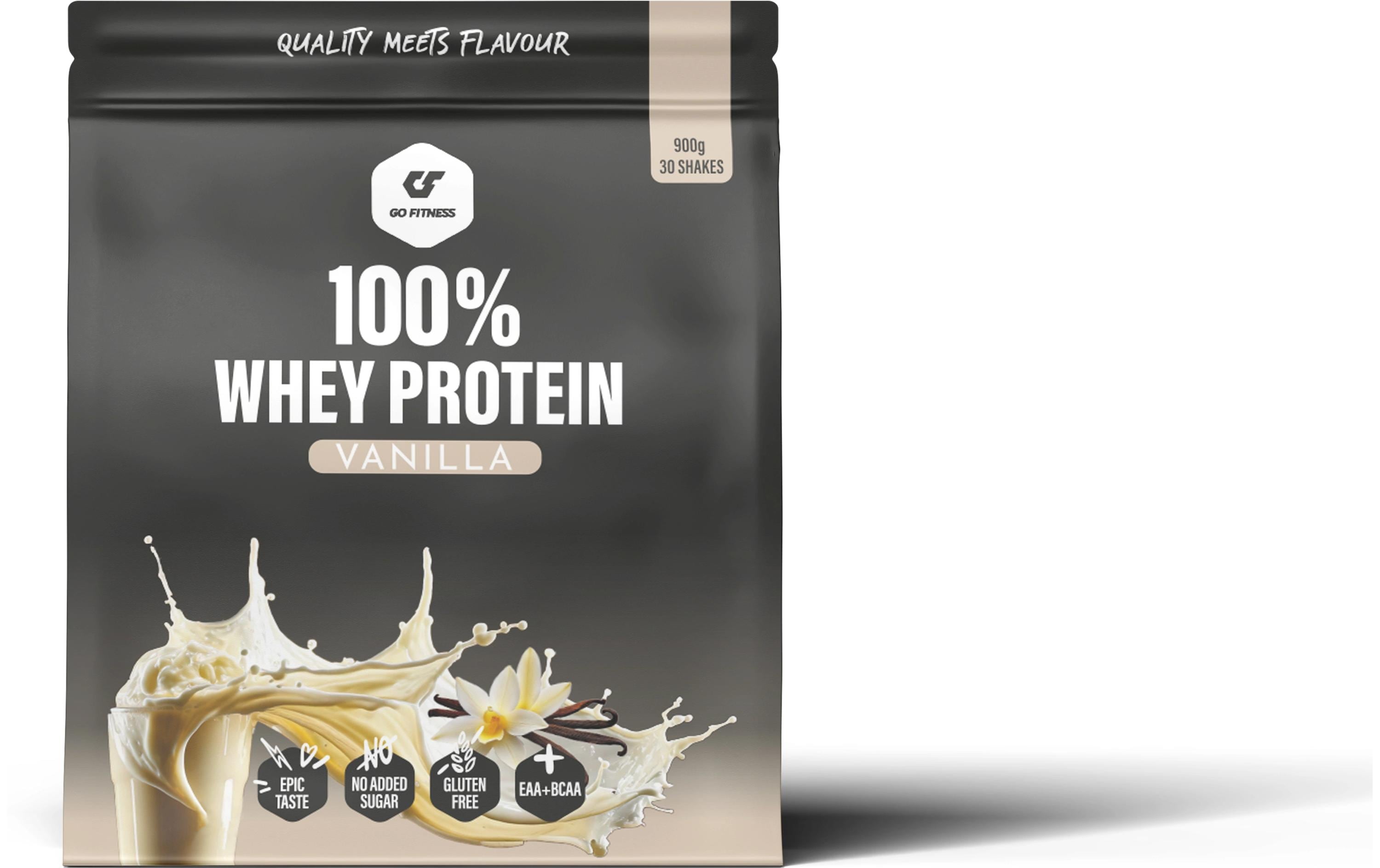 GoFitness Nutrition - 100% Whey Protein Vanilla, 900g