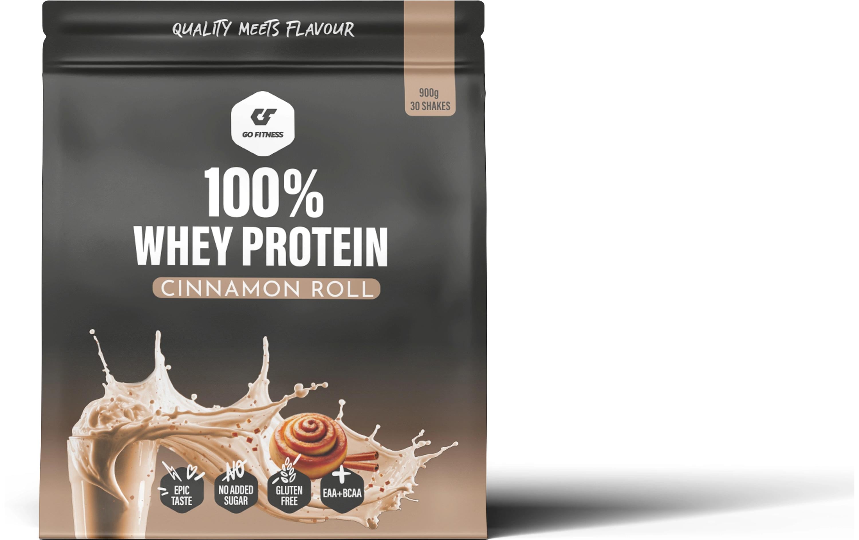 GoFitness Nutrition - 100% Whey Protein Cinamon Roll, 900g