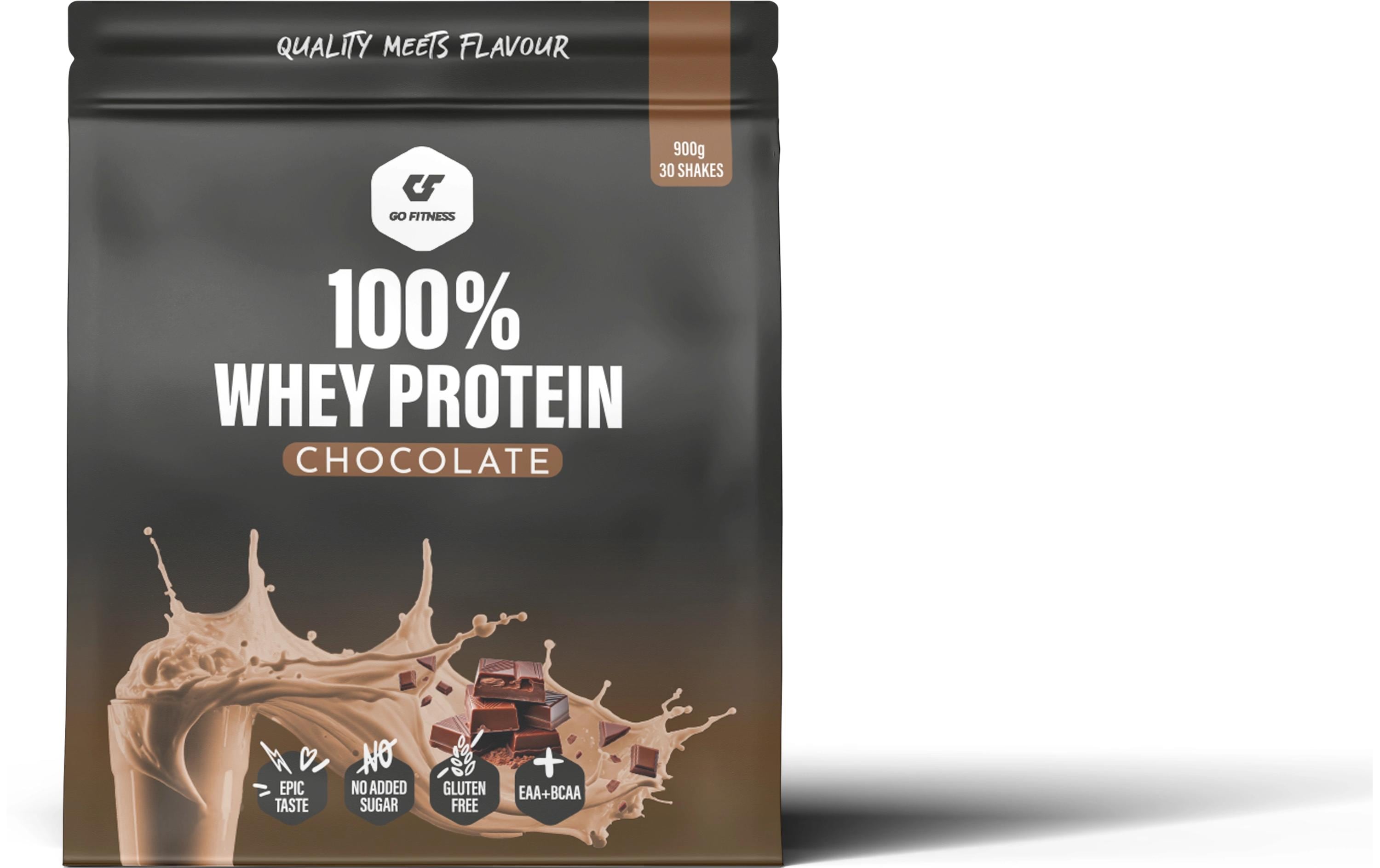 GoFitness Nutrition - 100% Whey Protein Chocolate, 900g