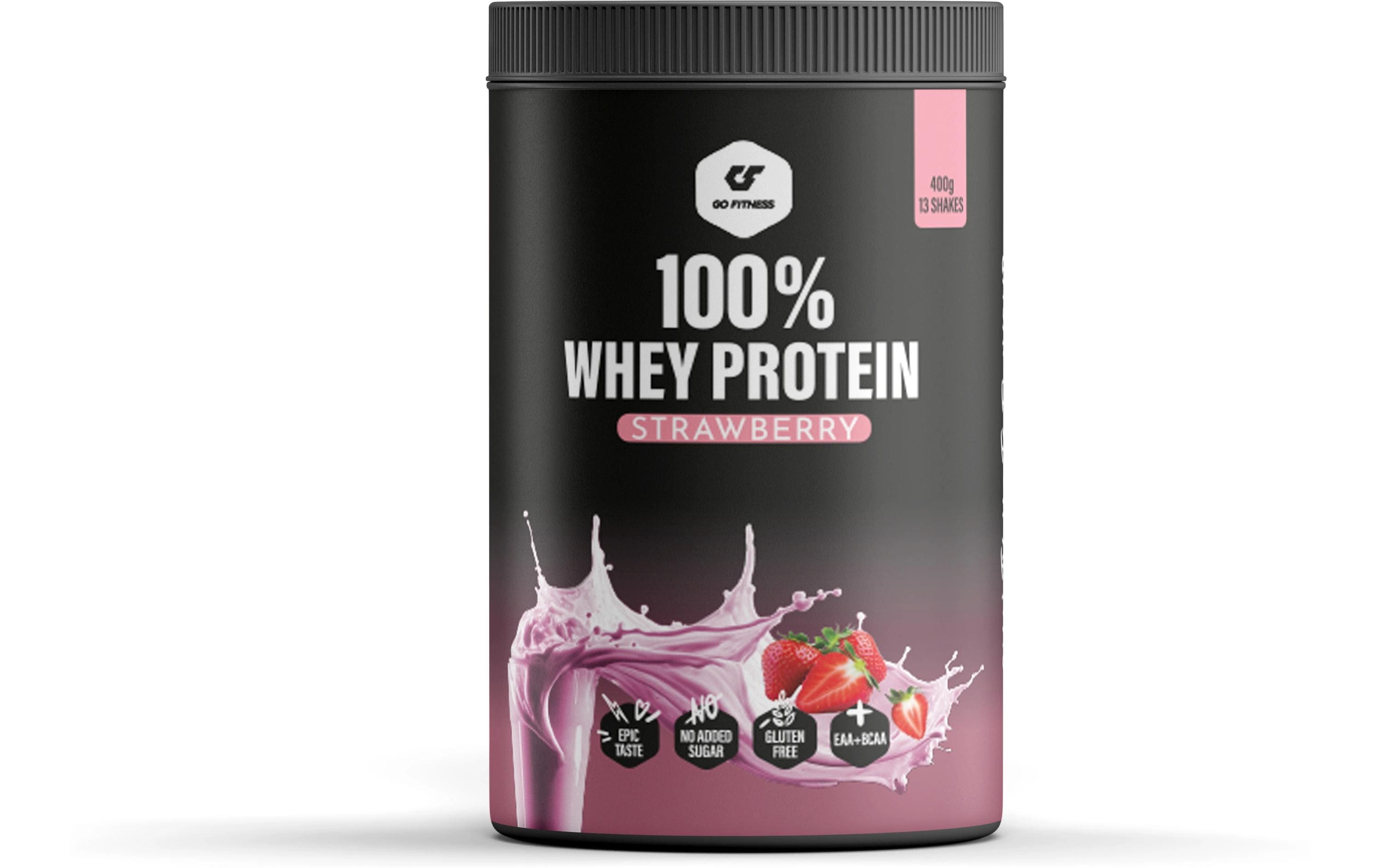GoFitness Nutrition - 100% Whey Protein Strawberry, 400g