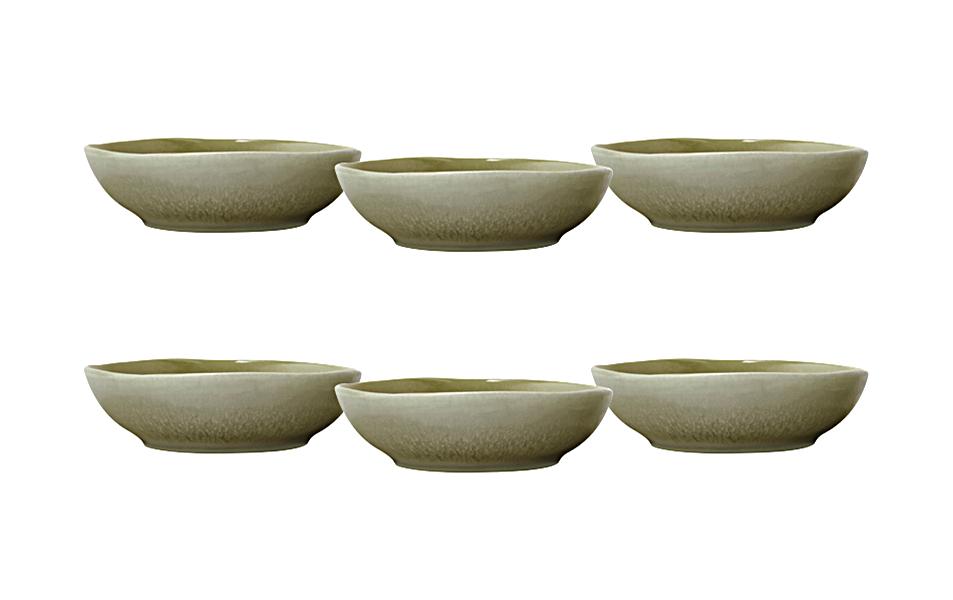 Villa Collection Schale Shoku 9 cm 6 Stk  Pure Green Steinzeug