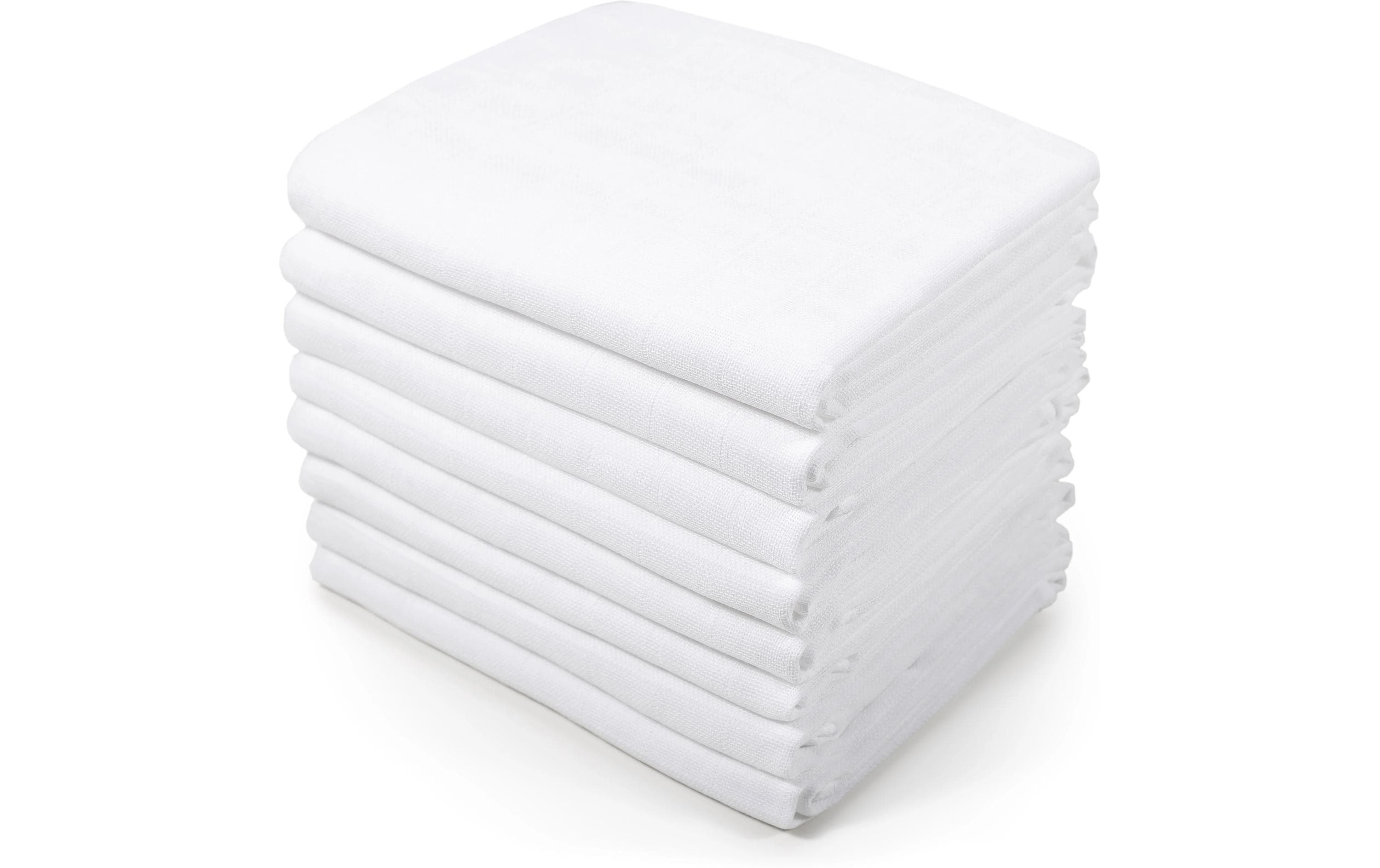 Makian Mullwindeln 70x70cm 10-er Pack, Weiss