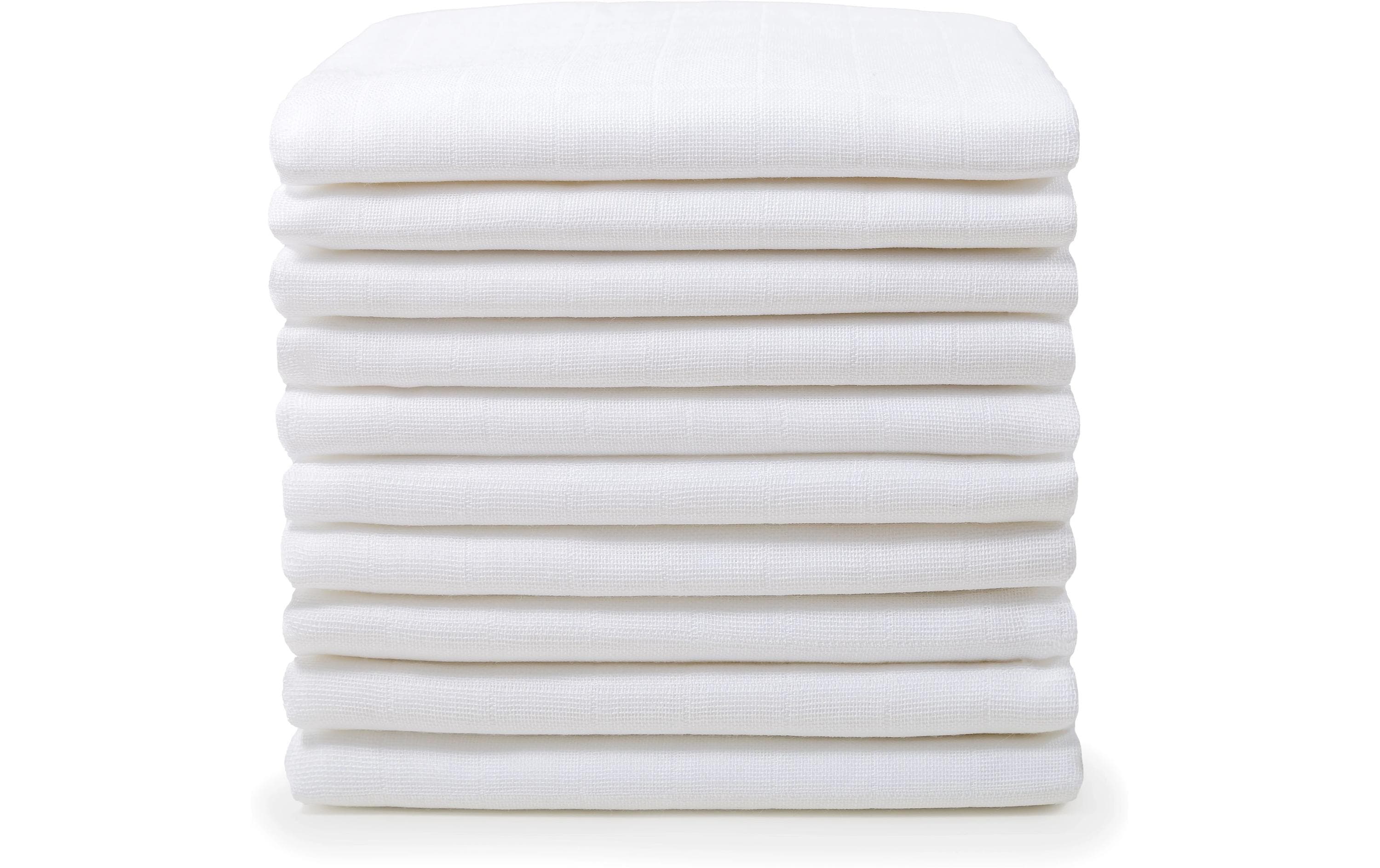 Makian Mullwindeln 80x80cm 8-er Pack, Weiss