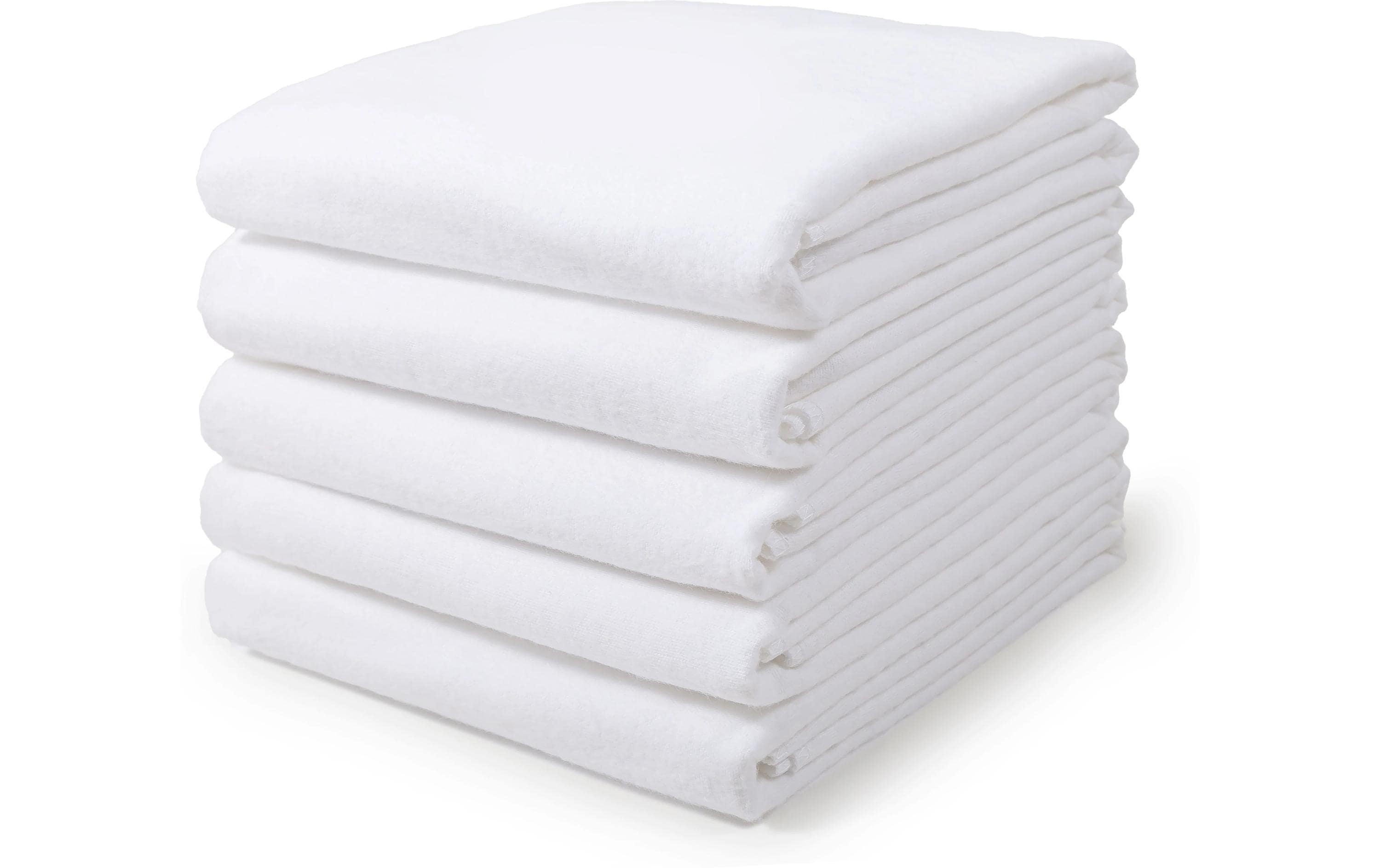 Makian Moltontücher 80x80cm 5-er Pack, Weiss