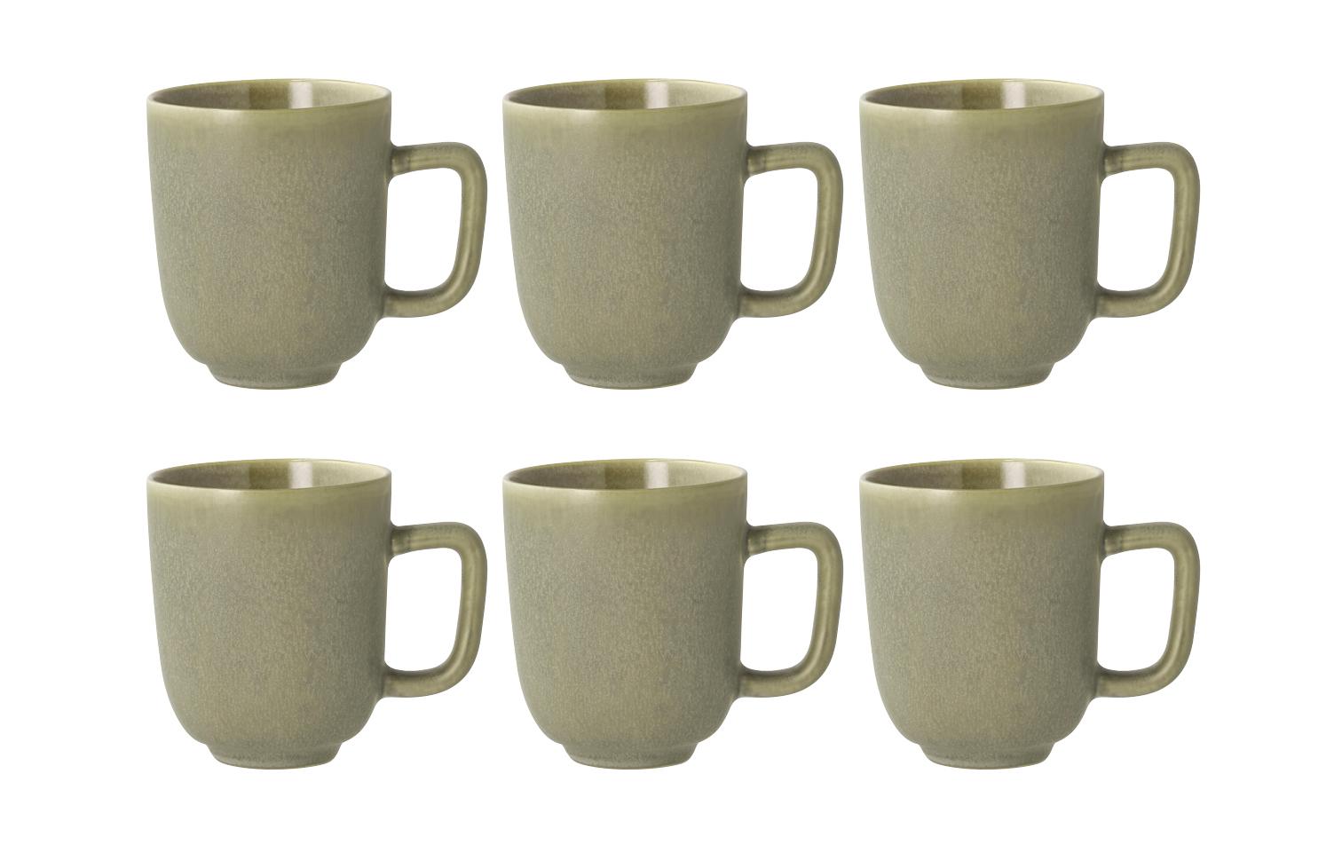 Villa Collection Tasse Shoku 33 cl 6 Stk Pure Green Steinzeug
