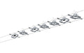 Paulmann Seilsystem Mac II Basisset GU5,3 max. 7x10W dimmbar 230/12V Chrom matt