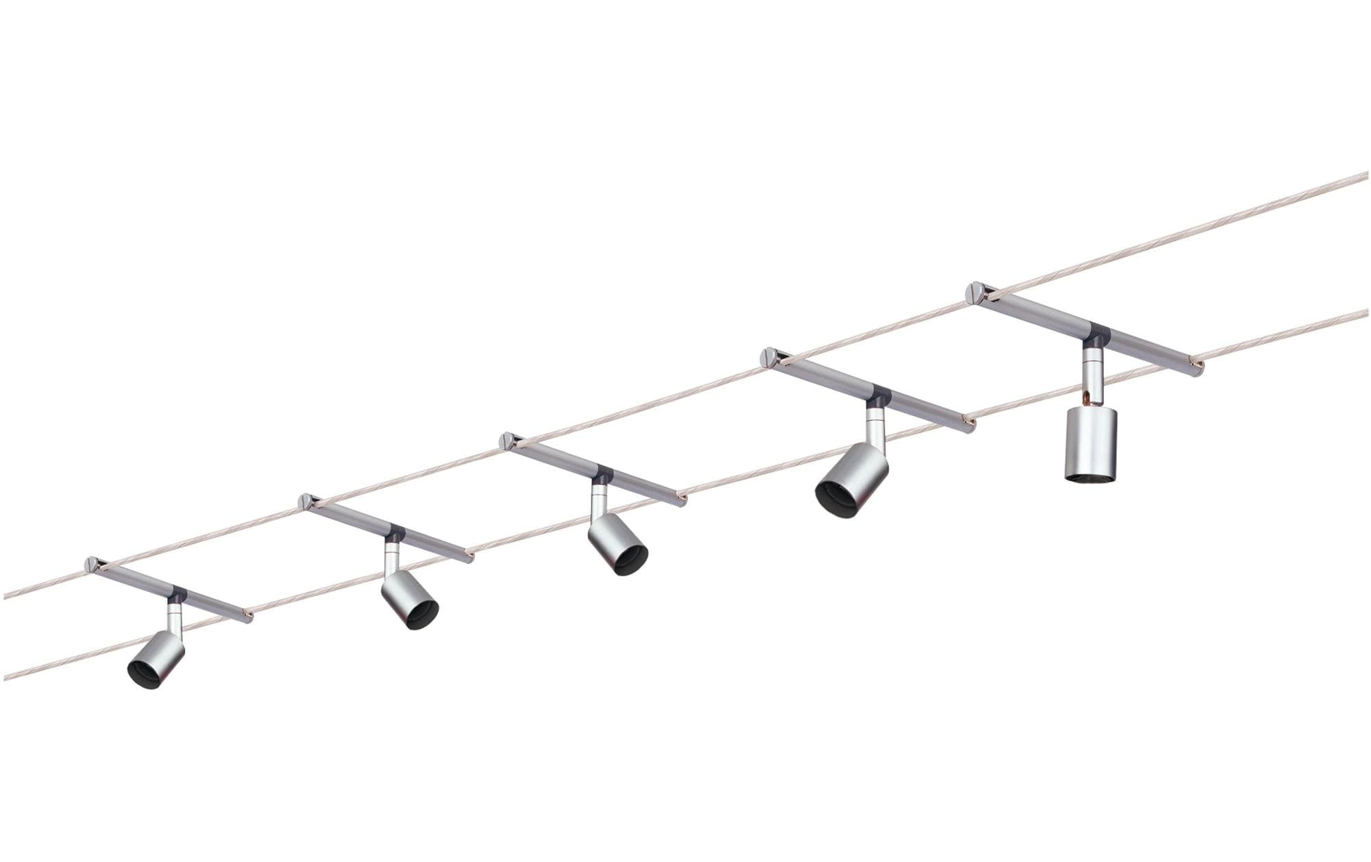 Paulmann Seilsystem Spice SaltLED Basisset GU5,3 max. 5x10W dimmbar 230/12V Chrom mat