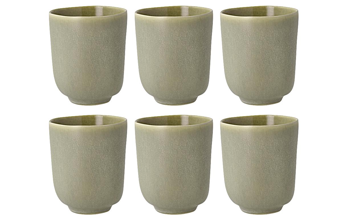 Villa Collection Becher Shoku 33 cl 6 Stk Pure Green Steinzeug