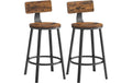 Vasagle Barhocker, 2er Set, Sitzhöhe 63cm 49.5x63 cm (DxH), Traglast 100 kg