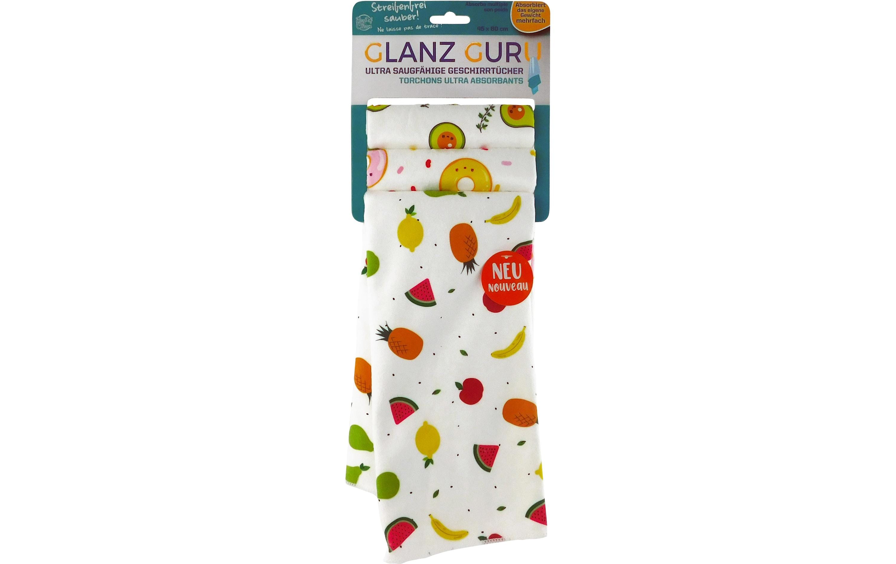 Glanz Guru Geschirrtücher "Genuss" 3er Set 40x16x3cm