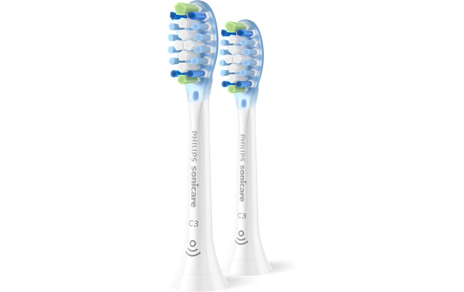 Philips Aufsteckbürste Plaque Defense 2 Stk HX9042/87, weiss