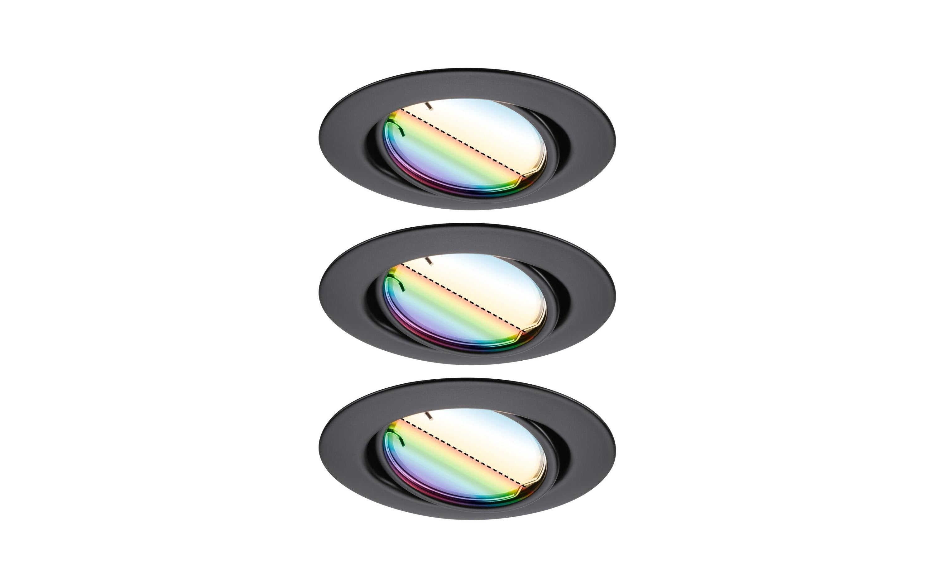 Paulmann LED Einbauleuchte Smart Home Zigbe 3.0 Base Coin Basisset schwenkbar rund 9