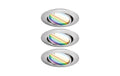 Paulmann LED Einbauleuchte Smart Home Zigbe 3.0 Base Coin Basisset schwenkbar rund 9