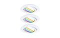 Paulmann LED Einbauleuchte Smart Home Zigbe 3.0 Base Coin Basisset schwenkbar rund 9