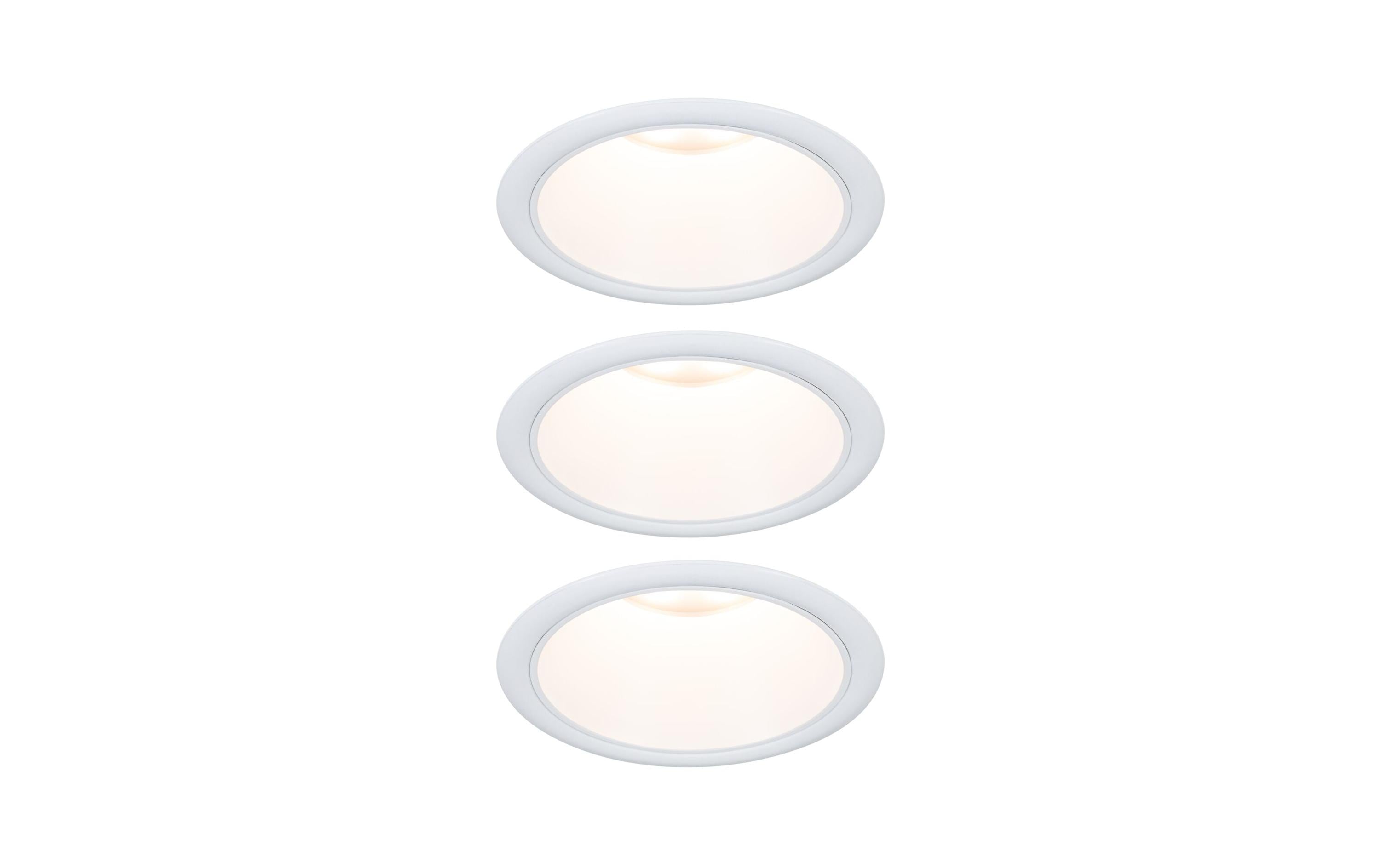 Paulmann LED Einbauleuchte 3-Step-Dim Cole Coin Basisset IP44 rund 88mm Coin 3x6W 3x4