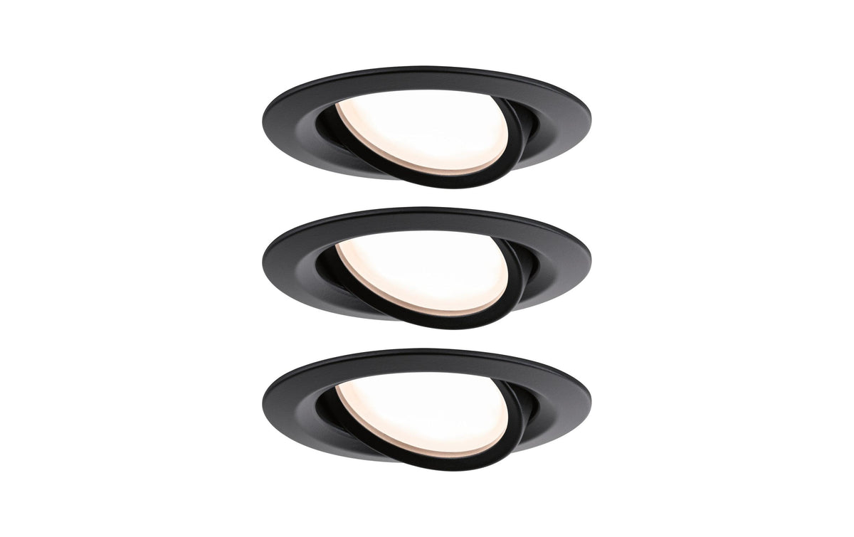 Paulmann LED Einbauleuchte Nova Plus Coin Basisset schwenkbar IP65 rund 93mm 30° Coin