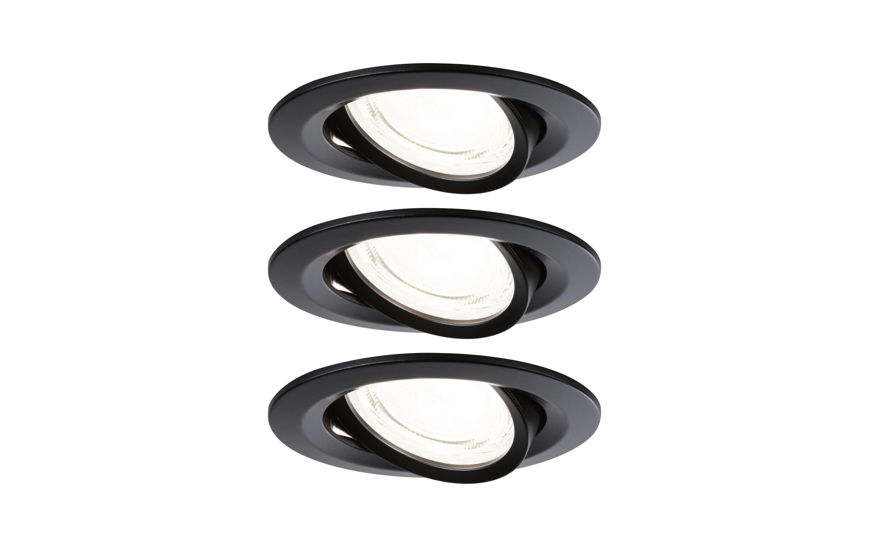 Paulmann LED Einbauleuchte Nova Plus 3-Set rund 84mm 50° 3x2,8W 3x505lm 230V 4000K