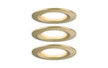 Paulmann LED Einbauleuchte Nova Coin IP44 rund 78mm Coin 3x6W 3x470lm 230V 2700K Gol